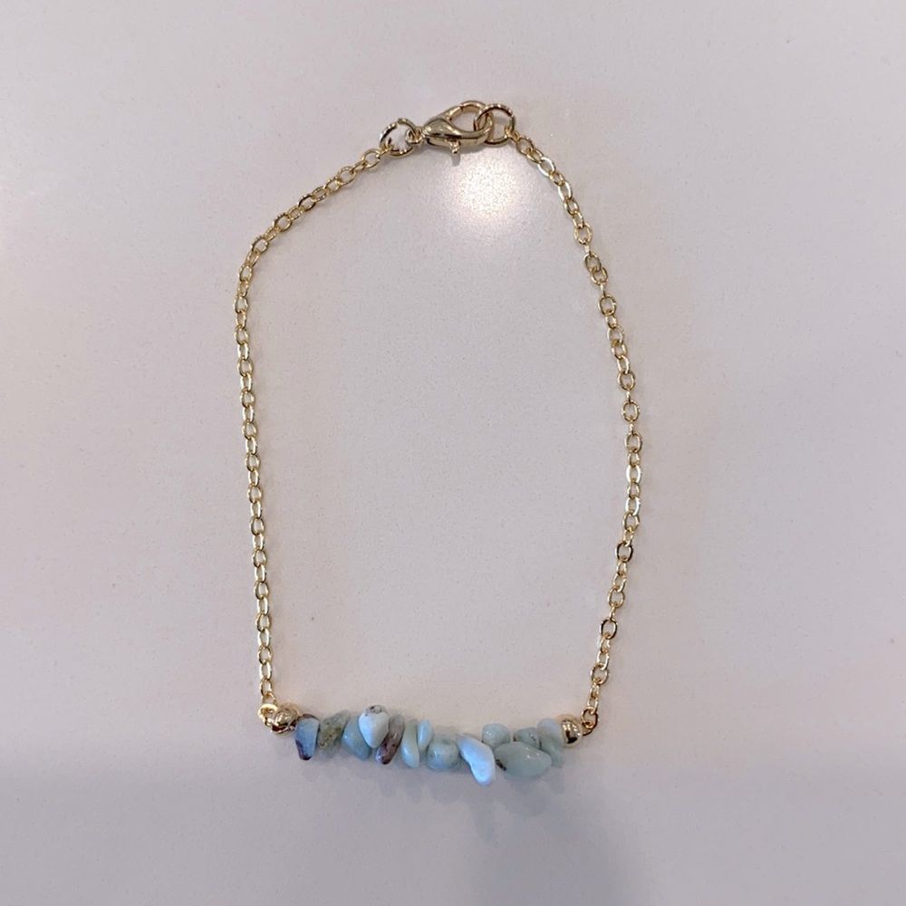 ✨NEW✨ Mix Turquoise Gemstone With Gold Chain Bracelet